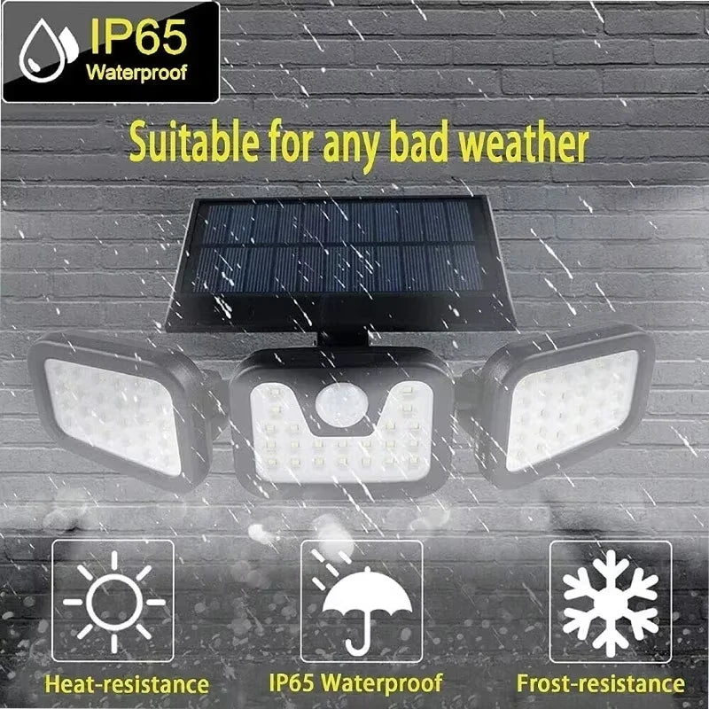 Sunbeam Triple-Head Solar Light