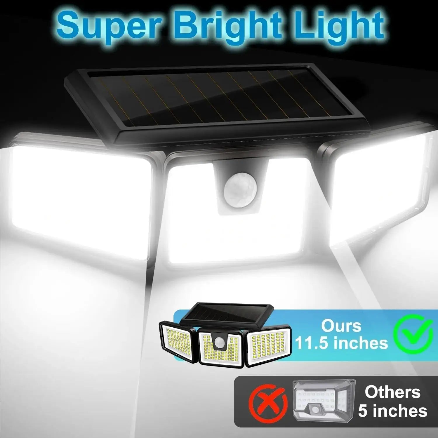 Sunbeam Triple-Head Solar Light